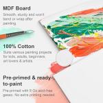 PHOENIX Painting Canvas Panels 6x8 Inch, 24 Bulk Pack - 8 Oz Triple Primed 100% Cotton Acid Free Canvas Boards for Painting, White Blank Flat Canvas Boards for Acrylic, Oil Paints