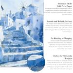 Ogfu 12 Colors Acrylic Paint Markers Set, Art Supplies Including Acrylic Paper Pad 5.5x8.5 Inch, 20 Sheets 246lb/400gsm Art Paper Painting - Ideal Gifts for Artists & Adults.