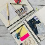 Handbook Journal Co. Artist Watercolor Sketchbook Journal, Large Portrait 8.25 x 5.5 Inches, 140lb / 300 GSM, Hardcover w/Pocket