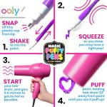 Ooly Puffy Paint Neon Gel Pens Set of 6, 3D Foam Texture Painting Magic Puffy Pen, Creative and Fun Pens for Kids Arts and Crafts Drawing Supplies, Christmas Pens for Kids