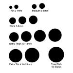 PH Coate Artist Willow Charcoal Assorted Length, 30 Sticks, Black