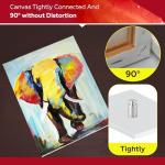 Stretched Canvas for Painting,10Pack 11X14 Inch Stretched White Blank Canvas,8 Oz Triple Primed 5/8" Profile Stretched Canvases,100% Cotton,Canvas for Painting, for Acrylics, Oils