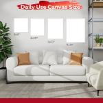 Stretched Canvas for Painting,10Pack 11X14 Inch Stretched White Blank Canvas,8 Oz Triple Primed 5/8" Profile Stretched Canvases,100% Cotton,Canvas for Painting, for Acrylics, Oils