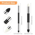 KFHENSOMR 4pcs Blending Sponge Pen Double Headed Washable Rubbing Sponge Brush Reusable Sketch Wipe Drawing Art Blending Tools Sketch Blenders for Artist Highlight Shadow Detail Correcting
