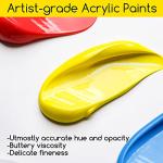 MEEDEN Artist Acrylic Paint Set - 60ml/ 2oz*9 Heavy Body Acrylic Paint Tubes - Art Supplies for Canvas Painting