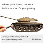 Sdanart Drybrush Set Hobby Drybrush Paint Brush,Detail Paint Brush Set,3 pcs Professional Art and Advanced Acrylic Paint Brushes for Tabletop&Wargames Miniature Watercolor Oil Painting,Model