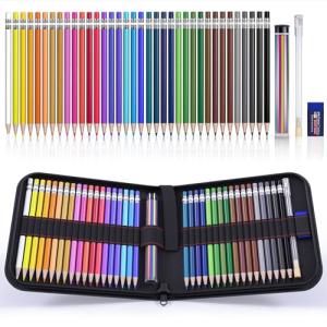 Four Candies Mechanical Colored Pencils, Erasable Mechanical Pencils with Sharpener and Bag, Aesthetic Drafting Tools Ideal for Both Beginners 2.6mm, 36PCS