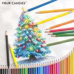 Four Candies Mechanical Colored Pencils, Erasable Mechanical Pencils with Sharpener and Bag, Aesthetic Drafting Tools Ideal for Both Beginners 2.6mm, 36PCS