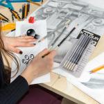 KALOUR PDAS Professional Willow Charcoal Pencil Set - 6 Premium Pencils (Light to Dark Shades) for Drawing, Sketching & Shading, Artist-Grade Tools for Beginners & Professionals