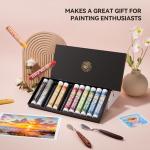 Paul Rubens Large Oil Pastels Set - 12 Portrait Colors (0.79" x 4.72" Jumbo Sticks), Vibrant, Creamy Texture and Blends Easily for Artists, Students and Professionals, Ideal for Filling in Large Areas