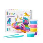 Fat Brain Toys Hey Clay Unicorns, Air Dry Clay Kit with Interactive App for Kids & Tweens, Modeling Clay and Crafts Set for Kids Ages 5 to 11