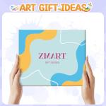 Zmart Artist Gifts for Teens - Art Socks for Women Men, Artsy Painting Socks for Teacher