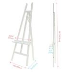 MEEDEN Art Easel Stand for Display: Adjustable Wooden Stands for Sign - A Frame Painting Easel for Canvas up to 60" for Artist Adults Drawing Picture Poster - White