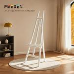 MEEDEN Art Easel Stand for Display: Adjustable Wooden Stands for Sign - A Frame Painting Easel for Canvas up to 60" for Artist Adults Drawing Picture Poster - White