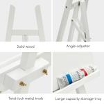 MEEDEN Art Easel Stand for Display: Adjustable Wooden Stands for Sign - A Frame Painting Easel for Canvas up to 60" for Artist Adults Drawing Picture Poster - White