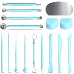 16 PCS Clay Tools Kit for Pottery & Polymer Clay – Air Dry Clay Sculpting Tools Set for Kids & Adults, Includes Dotting, Carving, Molding, Modeling, and Shaping Tools for Pottery Craft