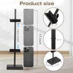 dakewang Adjustable Tabletop Easel Stand for Picture Frames, Picture Easels for Display, Gold Easel, Picture Frame Stand, Adjustable Art Easel.(18inch,Black)