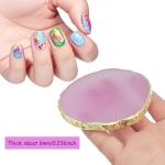 Resin Nail Art Palette, Gel Nail Polish Mixing Palettes Makeup Color Pallet Nail Display Board for Makeup Nail Art (Light Pink)