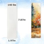 30 PCS Watercolor Paper Blank Bookmarks 1.9" x 7.8", White 140lb Heavyweight Watercolor Paper Cards Bulk for Kids Student Wet,Dry & Mixed Media