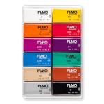 STAEDTLER 8043 C12-1 FIMO Professional Oven-Hardening Polymer Modelling Clay - Assorted Colours (Pack of 12 x 25g Blocks)