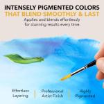 Castle Art Supplies 48 X 22ML Acrylic Paint Set | New Improved Formula | All-Inclusive Set for Beginners, Adult Artists | Quality Intense Colors | Smooth to Use on Range of Surfaces (New Improved Formula)