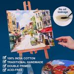 Canvas Panels 11x14 Inch 12-Pack, 10 oz Primed 100% Cotton Canvases for Painting, White Blank Flat Canvas Boards for Oil Acrylics Watercolor Tempera Paints