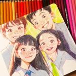 Square 5x5 inches 80gsm 96sheets/192 Pages Notebooks Blank Sketchbooks Travel Journal Pocket Hardcover Paint Writing Diary Memo Planner PU Leather Cover. Red