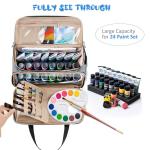 Acrylic Paint Storage, Paint Organizer and Storage, Art Supply Organizer, Art Tote Bags, Craft Paint Storage, Paint Brush Holder, Paint Tube Storage for Apple Barrel Acrylic Painting, Palette Board