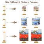 dakewang Adjustable Tabletop Easel Stand for Picture Frames, Picture Easels for Display, Gold Easel, Picture Frame Stand, Adjustable Art Easel.(18inch,Gold)