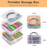 CiaraQ Polymer Clay Starter Kit with Sculpting Tools, 50 Colors Oven Bake Modeling Clay for Kids and Beginners