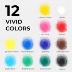 Funto Travel Watercolor Set, 12-Color Paint, 10 Premium Postcards, Brush, Brush Pen, Fineliner, Pencil, Painting Set for Adults, Beginner, and Artists