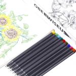 OBE WISEUS Smooth Writing Colored Fineliner Pens, 0.35mm Ultra Fine,Line Felt Tip Markers Set for Bullet Journaling,Drawing,Coloring