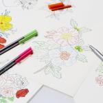 OBE WISEUS Smooth Writing Colored Fineliner Pens, 0.35mm Ultra Fine,Line Felt Tip Markers Set for Bullet Journaling,Drawing,Coloring