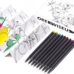 OBE WISEUS Smooth Writing Colored Fineliner Pens, 0.35mm Ultra Fine,Line Felt Tip Markers Set for Bullet Journaling,Drawing,Coloring