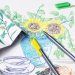 OBE WISEUS Smooth Writing Colored Fineliner Pens, 0.35mm Ultra Fine,Line Felt Tip Markers Set for Bullet Journaling,Drawing,Coloring