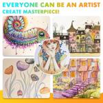 nsxsu Stocking Stuffers Art Supplies, 8 Rainbow Colored Pencils for Adults Kids, Teen Girl Gifts Trendy Stuff, Multicolored Cool Fun Pencil for Drawing Painting Sketch, School Supplies Party Favor