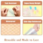 60 Pcs 6x6 Inch Clear Scrapbook Paper Storage with 60 Pcs Sticky Index Tabs - Airtight Plastic Craft Organizer for Scrapbook Paper, Cardstock, Vinyl Sheets & Cookie Stencils