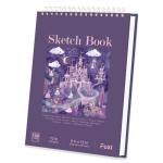 Purple Sketch Book for Women - 9"x12" Girls Sketch Book, 100 Sheets (73lb/120gsm) Drawing Paper for Kids, Art Supplies for Girls Ages 8-12, Beginners, and Adults, 1-Pack