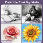 Purple Sketch Book for Women - 9"x12" Girls Sketch Book, 100 Sheets (73lb/120gsm) Drawing Paper for Kids, Art Supplies for Girls Ages 8-12, Beginners, and Adults, 1-Pack