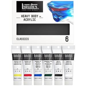 Liquitex Professional Heavy Body Acrylic Paint, Classic 6 x 59ml (2-oz) Set