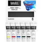 Liquitex Professional Heavy Body Acrylic Paint, Classic 6 x 59ml (2-oz) Set