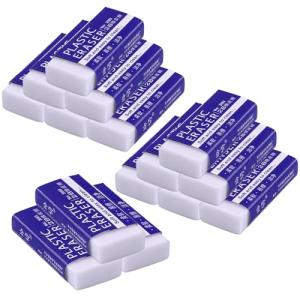 White Erasers, Artist Eraser for Drawing Art Sketching, Pencil Erasers for Kids Bulk Students School Supplies Office (15)