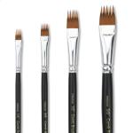 GACDR Paint Brush Comb Set - 4PCS Professional Grainer Brushes for Acrylic Painting, Oil & Watercolor - Texture Brushes for Artists & Beginners, Short Handle