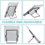 Kenning 24 Pieces Adjustable Easel Stand 5.5" x 7.1" Wire Display Stand Plate Holder Foldable Picture Frame Stand, Wire Display Stand for Photo Plate Book Cookbook Tabletop Art, Black