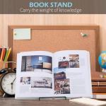 Kenning 24 Pieces Adjustable Easel Stand 5.5" x 7.1" Wire Display Stand Plate Holder Foldable Picture Frame Stand, Wire Display Stand for Photo Plate Book Cookbook Tabletop Art, Black