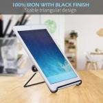 Kenning 24 Pieces Adjustable Easel Stand 5.5" x 7.1" Wire Display Stand Plate Holder Foldable Picture Frame Stand, Wire Display Stand for Photo Plate Book Cookbook Tabletop Art, Black