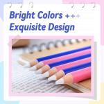 YPLUS Detail Eraser Pencils, Fine Detail Eraser with Sharpener, Perfect for Sketching, Charcoal Drawings, Colored Pencils Erasing & Geometry Corrections, Blue (3-Pack)