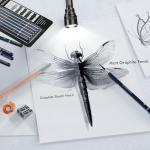 KALOUR PDAS Professional Drawing Pencils for Sketching - 6 pcs Matte Graphite Art Pencil Set (HB to 12B) for Shading, Beginners & Pro Artists