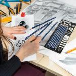 KALOUR PDAS Professional Drawing Pencils for Sketching - 6 pcs Matte Graphite Art Pencil Set (HB to 12B) for Shading, Beginners & Pro Artists