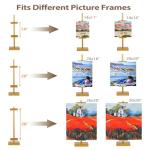 dakewang Adjustable Tabletop Easel Stand for Picture Frames, Picture Easels for Display, Gold Easel, Picture Frame Stand, Adjustable Art Easel.(30inch,Gold)